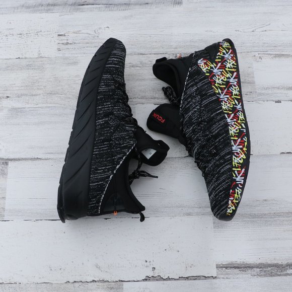 French Connection Graffiti Sneaker - Black - new in box - Picture 6 of 12